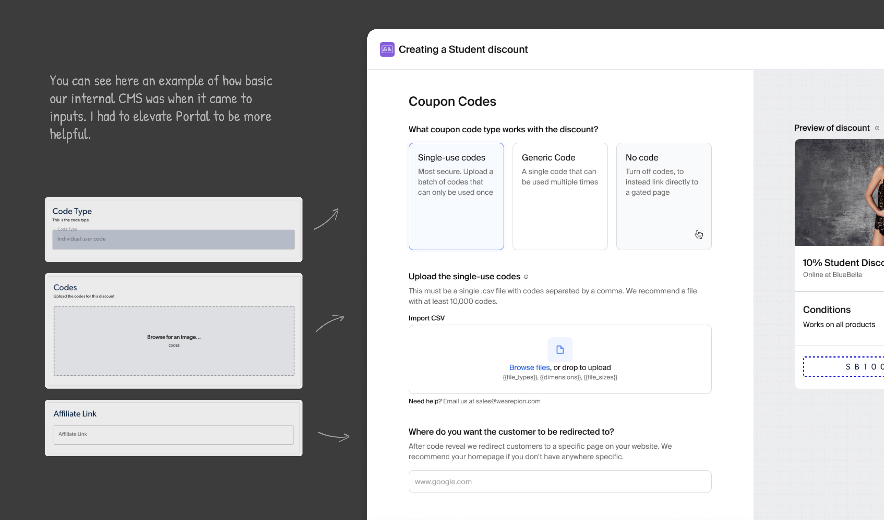 image showing a preview of the design system components